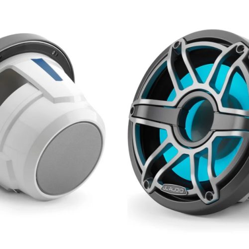 JL Audio M6-8IB-S-GmTi-i-4 8″ Marine Subwoofer Driver (200W, 4 ohm) w/ RGB Lighting