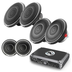 JL Audio C7-650CW 1 Pair + C7-100CT 1 Pair + C7-350CM 1 Pair + VX600/6i Factory Renewed Amp