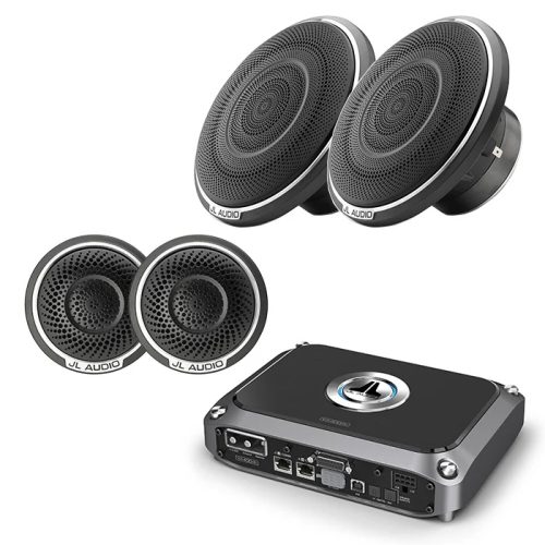 JL Audio C7-650CW 1 Pair Woofer and 1 Pair C7-100ct Tweeter + VX400/4i Amp Bundle