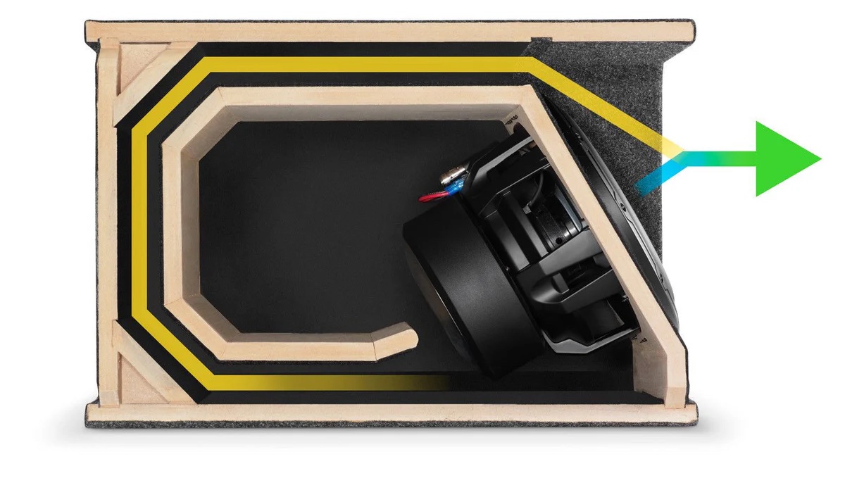 JL AUDIO HO112-W6v3 - Single 12W6v3 H.O. Wedge, Ported, 2 Ω - Image 2