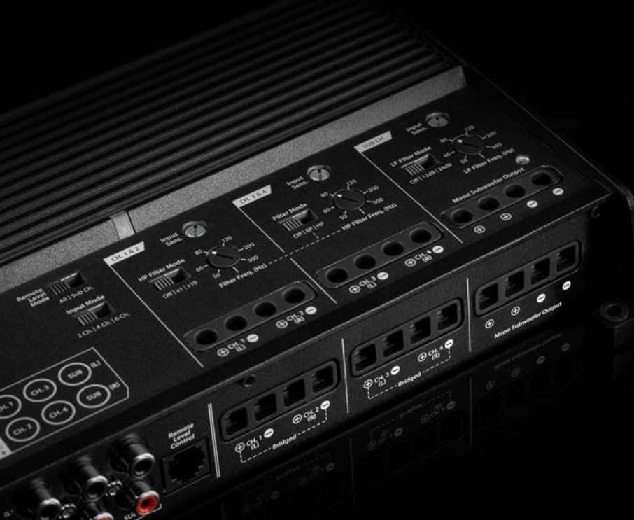 JL Audio XD700/5v2
5-channel car amplifier — 75 watts RMS x 4 at 4 ohms + 300 watts RMS x 1 at 2 ohms - Image 10