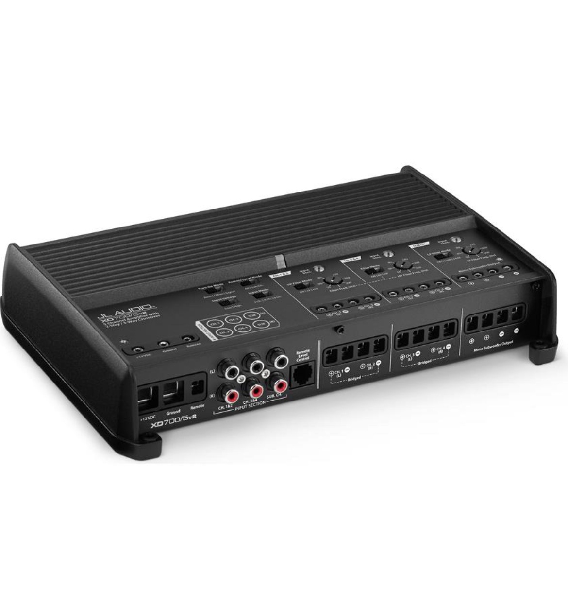 JL Audio XD700/5v2
5-channel car amplifier — 75 watts RMS x 4 at 4 ohms + 300 watts RMS x 1 at 2 ohms - Image 13