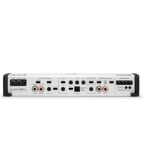 JL Audio Slash v2 Series 500/1v2
Mono subwoofer amplifier
500 watts RMS x 1 at 2 ohms